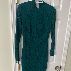 H&M Emerald Lace Dress
